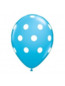 Balão Azul Claro Bolinhas